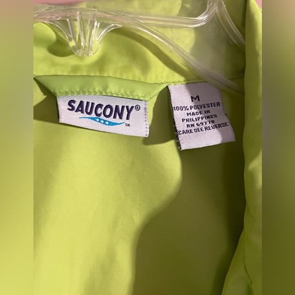 Vintage Saucony Colorblock Y2K 90’s Windbreaker Jacket Running W/Pockets Medium - Picture 2 of 10